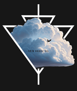 Nome do produto Voando Entre as Nuvens - Frente e Costas 