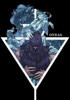 Nome do produto Ondas - Frente e costas Preta 