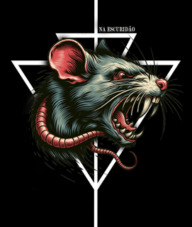 Nome do produto Camiseta Ratão Modelo 2 - Estampa nas Costas