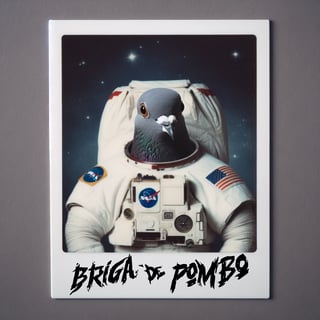 Nome do produto Pombo Astronauta - Frente e Costas 