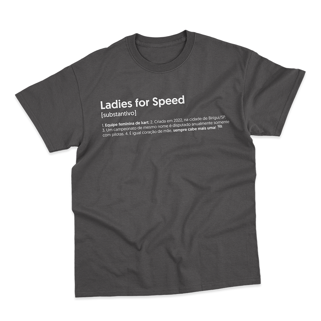 Camiseta Unissex Ladies Dicionário - Preta