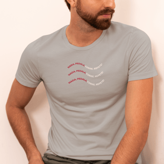Nome do produto T - Shirt Nada, Pedala, Corre, Repete