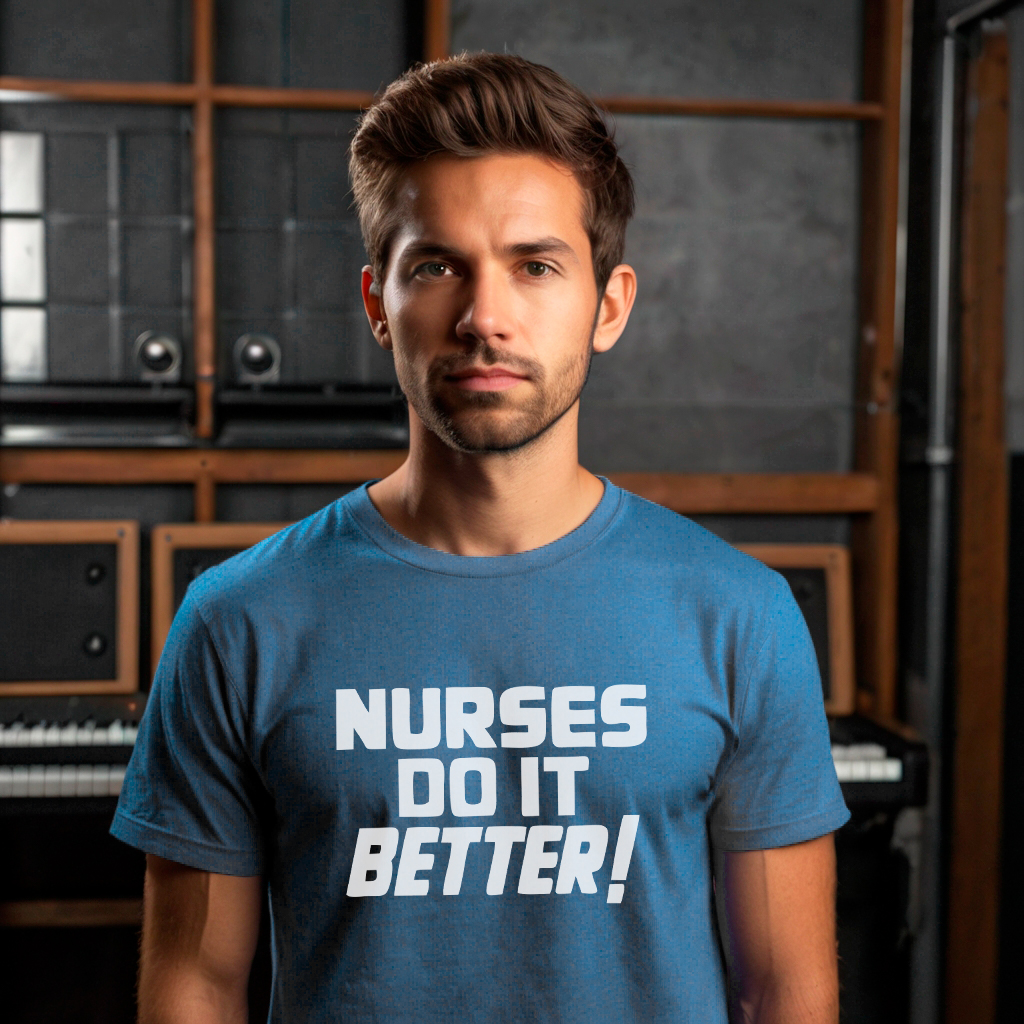 Nome do produto: Camiseta Robert Plant \'Nurses do it Better\'