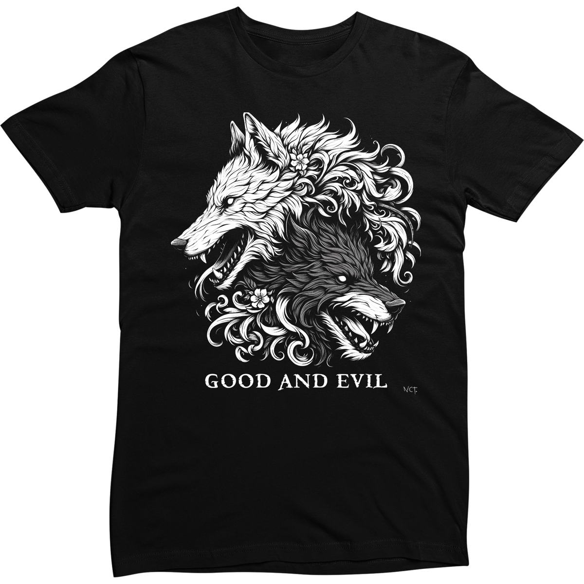 Nome do produto: Camiseta Bem e Mal (Premium)