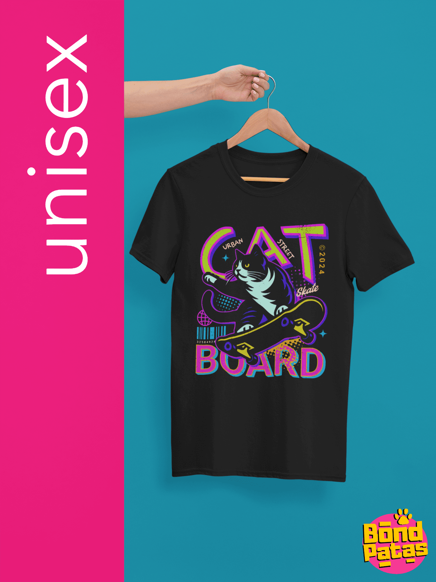 Camisa Gato Skate Unisex