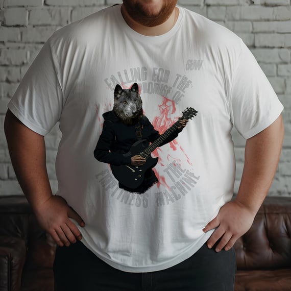 Plus Size Guitar Wolf Man Linkin Park
