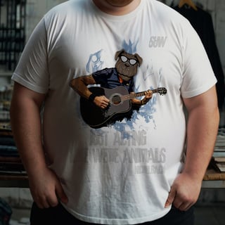 Nome do produto Plus Size T-Shirt Dog Nickelback