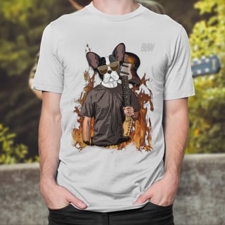 Nome do produto T-Shirt Guitar Dog