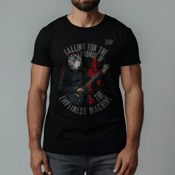T-Shirt Guitar Wolf Man Linkin Park