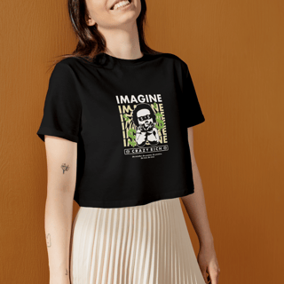 Nome do produto Cropped Imagine Crazy Rich