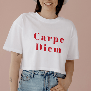 Nome do produto Cropped Carpe Diem