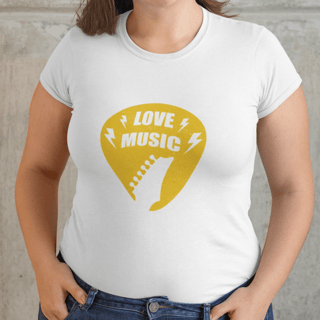 Nome do produto T-Shirt Plus Size Love Music