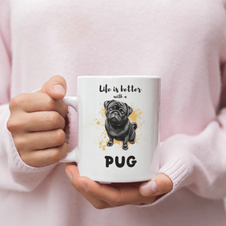 Nome do produto Caneca Pug 01