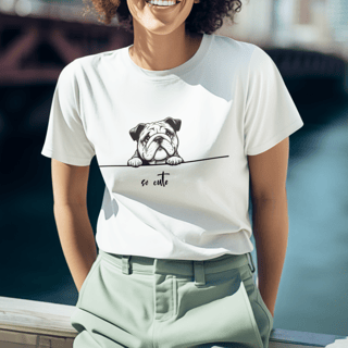 Nome do produto T-Shirt So Cute Bulldog 02