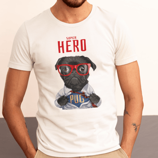Nome do produto T-Shirt Pug Super Hero