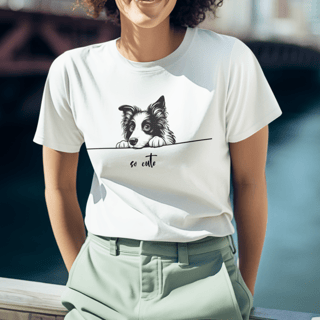 Nome do produto T-Shirt So Cute Border Collie 02