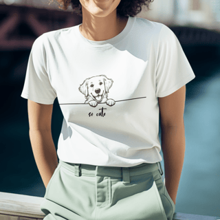Nome do produto T-Shirt So Cute Golden Retriever 01