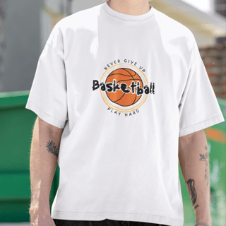 Nome do produto T-Shirt Oversized Basketball Play hard