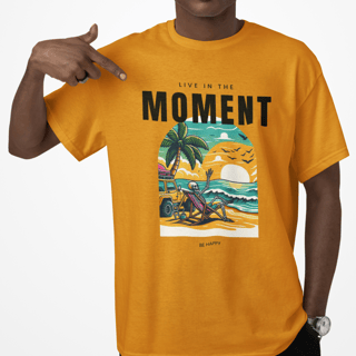 Nome do produto T-Shirt Live In The Moment, be Happy