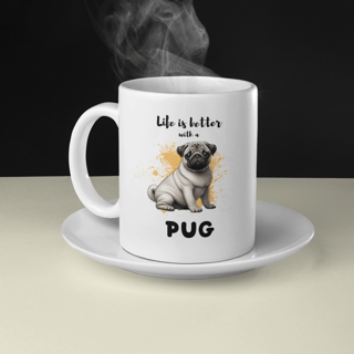 Nome do produto Caneca Pug 04