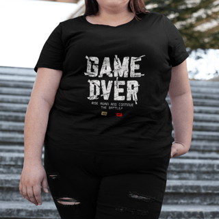 Nome do produto T-Shirt Plus Size Game Over