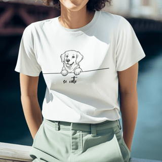 Nome do produto T-Shirt So Cute Golden Retriever 02