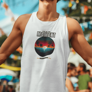 Nome do produto Regata Masculina Live in The Moment
