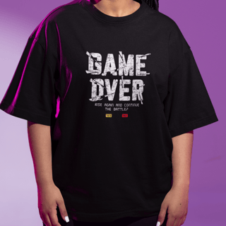 Nome do produto T-Shirt Oversized Game Over