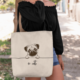 Nome do produto Ecobag So Cute Pug 01