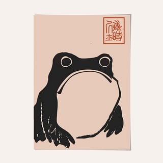 Nome do produto Pôster do sapo Matsumoto Hoji