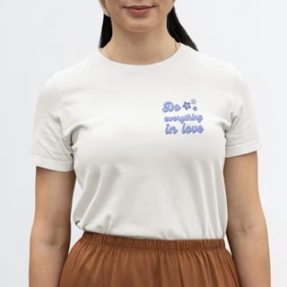 Nome do produto Baby Look - Do everything in love