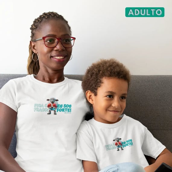 Camiseta Unissex - Adulto - Eu sou forte