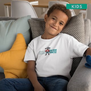 Nome do produto Camiseta Infantil 2 a 8 anos - Eu sou forte