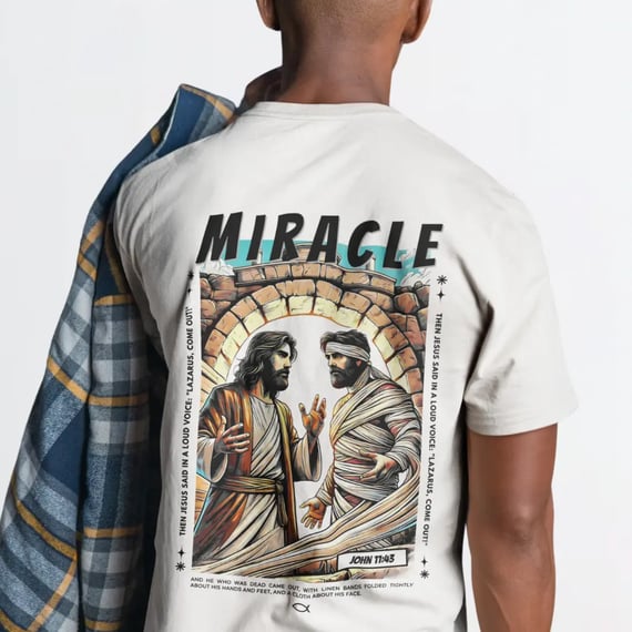 Camiseta Unissex - O milagre da ressurreição