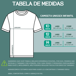 Nome do produto Camiseta Infantil - Jesus é meu super-herói