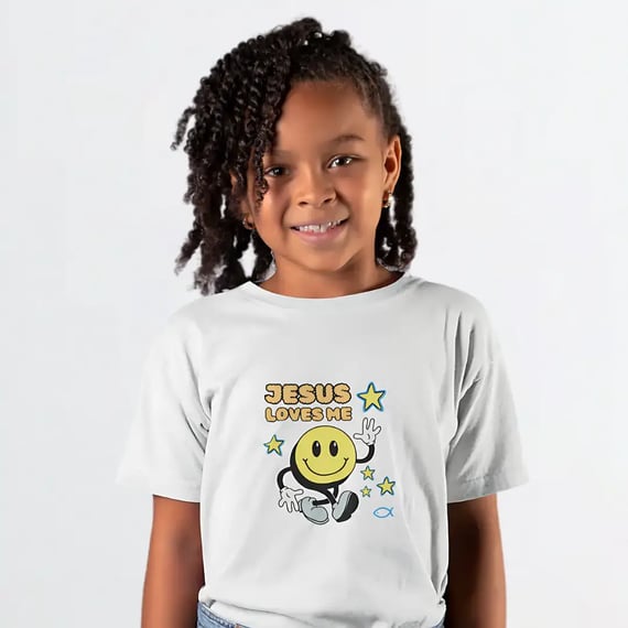Camiseta Infantil - Jesus loves me