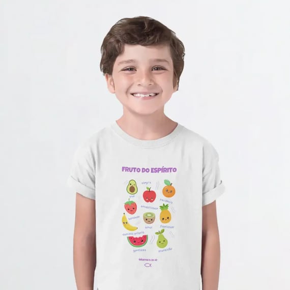 Camiseta Infantil - Fruto do espírito