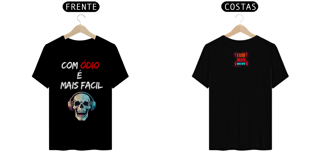 Nome do produto COM ÓDIO É MAIS FÁCIL - T-Shirt Quality