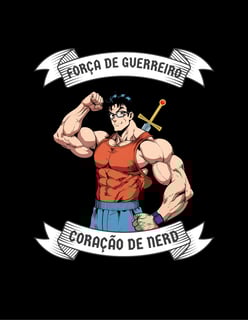 Nome do produto Força de Guerreiro, Coração de Nerd
