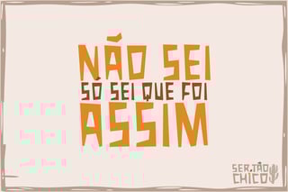 Nome do produto XILOSA - NÃO SEI, SÓ SEI QUE FOI ASSIM