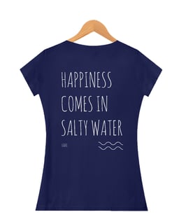 Nome do produto Camiseta Happiness Comes In Salty Water