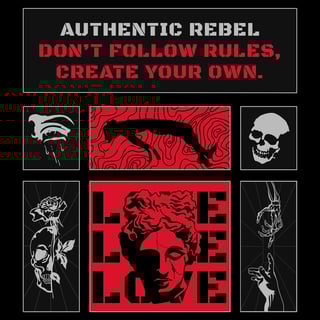 Nome do produto Camiseta Authentic Rebel