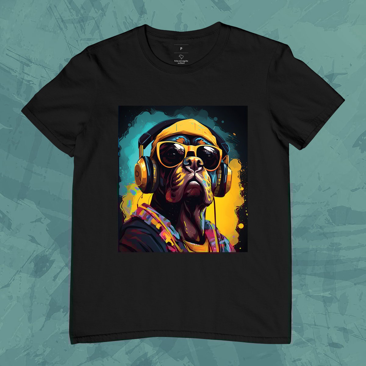 Nome do produto: Camiseta Unissex - Cachorro Groove