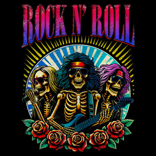 Nome do produto Rock and Roll Roses Skulls