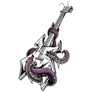 Nome do produto Guitarra com tentáculos