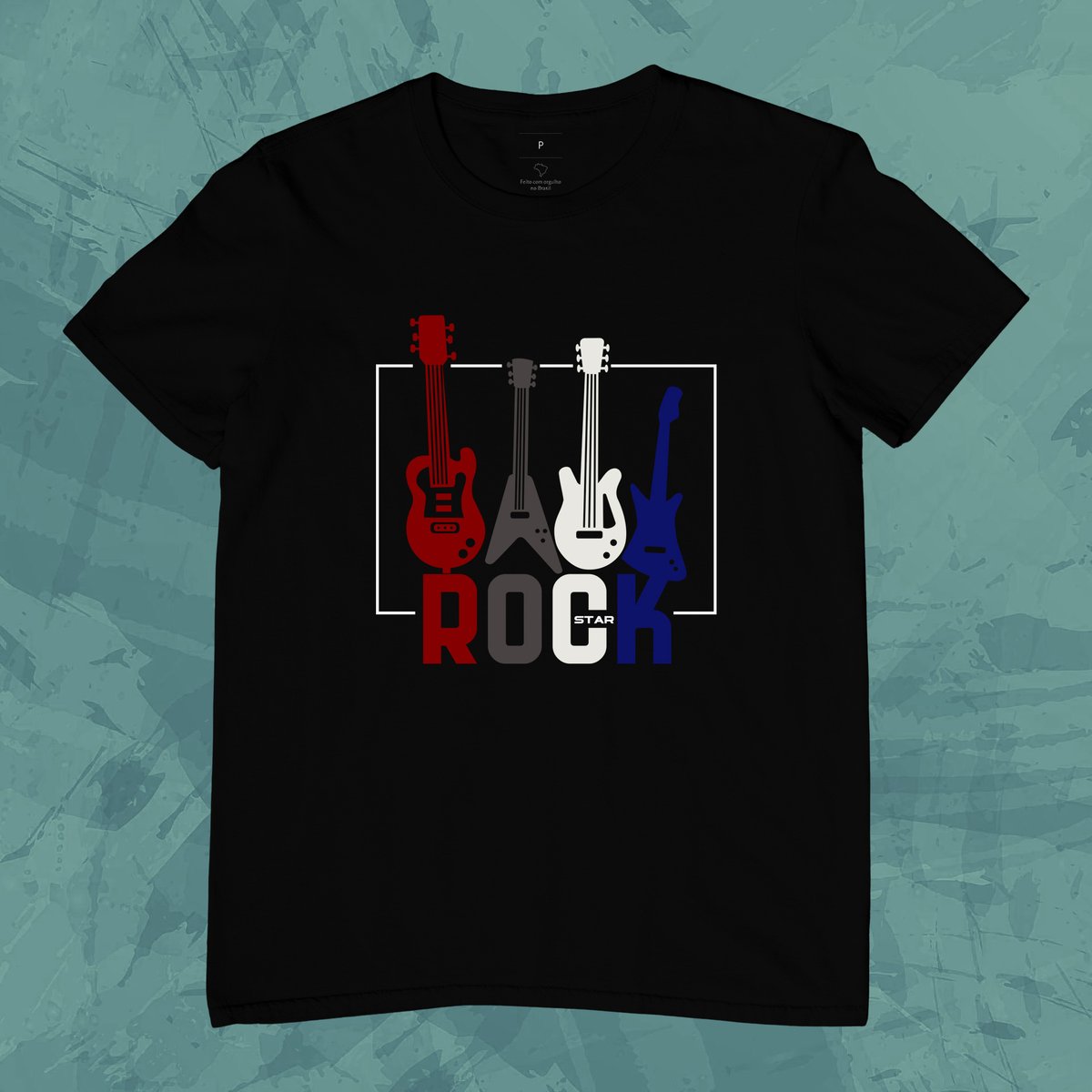 Nome do produto: Camiseta Rock Guitar