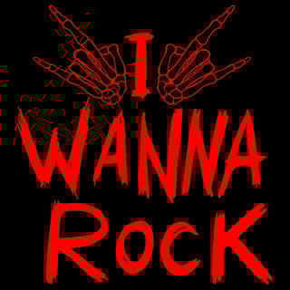 Nome do produto Camiseta I Wanna Rock