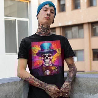 Nome do produto Camiseta Unissex - Elegância Macabra