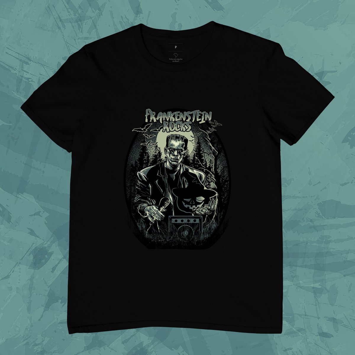 Nome do produto: Camiseta Unissex - Frankenstein Rock