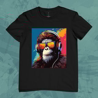 Camiseta - Monkey & Headphones